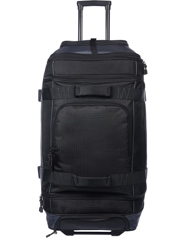 Ripstop Wheeled Duffel, Telescoping Handle, 30", Black