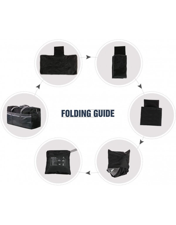 REDCAMP Extra Large Duffle Bag Lightweight, 96L Water Resistant Travel Duffle Bag Foldable for Men Women, Black