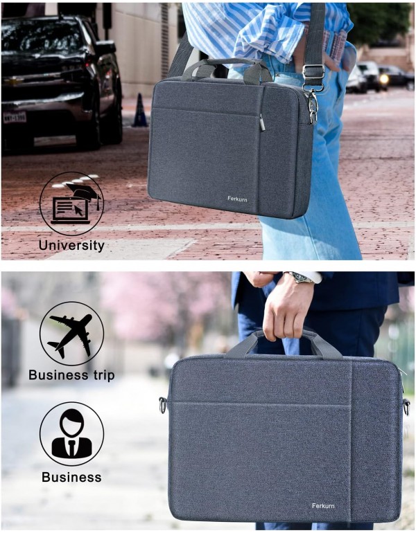 Ferkurn 17 17.3 Inch Laptop Bag Women Men Computer Bag 
