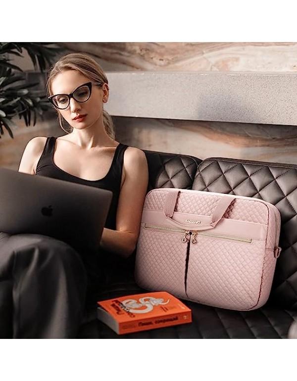 BAGSMART 15.6/17.3 Inch Laptop Bag, Briefcase for Women Large Laptop Case Computer Bag Office Business Travel