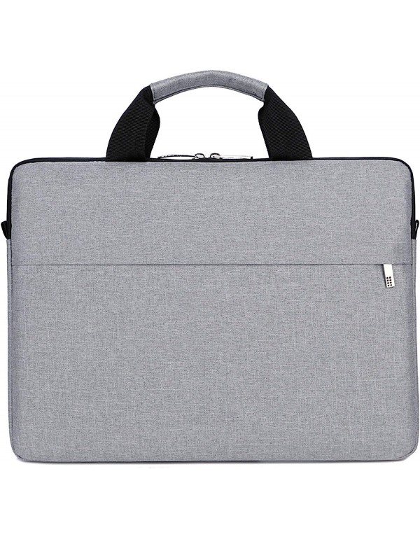 Cicilin Laptop Briefcase, 15.6 inch, Waterproof Shock-Resistant Lightweight Shoulder Bag, Notebook Case laptop Sleevees Compatible (grey)