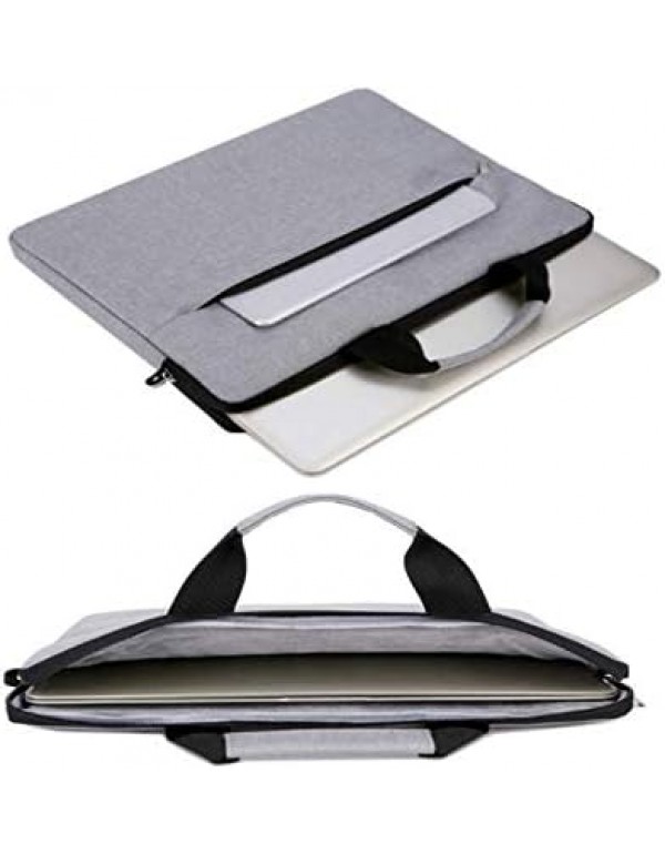 Cicilin Laptop Briefcase, 15.6 inch, Waterproof Shock-Resistant Lightweight Shoulder Bag, Notebook Case laptop Sleevees Compatible (grey)