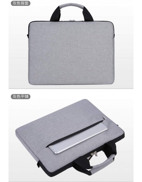 Cicilin Laptop Briefcase, 15.6 inch, Waterproof Shock-Resistant Lightweight Shoulder Bag, Notebook Case laptop Sleevees Compatible (grey)